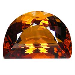 38.45ct Fancy Cut AAA Reddish Orange Citrine Appraisal Estimate $1255 (GEM-14733)