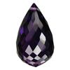 20.90ct Purple Briolette Drill Amethyst Appraisal Estimate $725 (GEM-13961A)