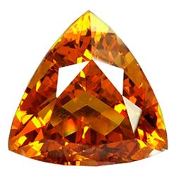 22.70ct Trillion Shape AAA Orange Citrine Appraisal Estimate $715 (GEM-15035)