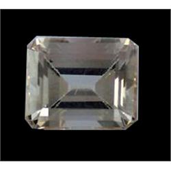 8.5ct Golden Fire Imperial Topaz Emerald Step Cut FLAWLESS Appraisal Estimate $1515 (GEM-17300)