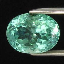 11.5ct Natural Deep Patroke Green Kunzite Oval VVS Appraisal Estimate $1173 (GEM-18553)