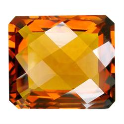 41.45ct Emerald Checker Cut Madeira Citrine Appraisal Estimate $1275 (GEM-14869)