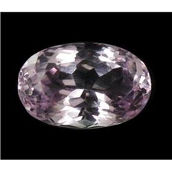 11.76ct Rich Patroke Pink Kunzite Oval Cut Appraisal Estimate $3234 (GEM-16872H)