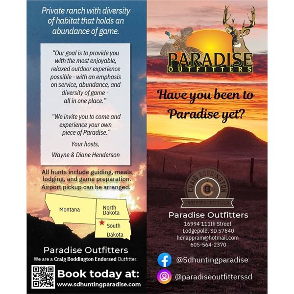 3 Day Youth Antlerless Deer Hunt w/ Paradise Outfitters