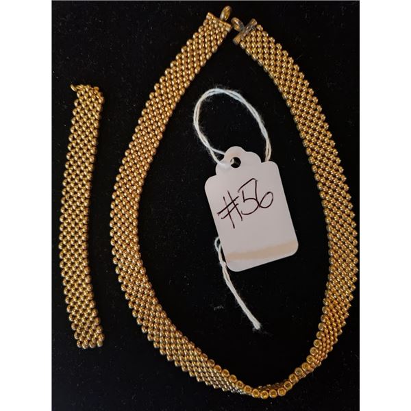 MESH GOLD POCKET WATCH FOB WITH EXTRA PC