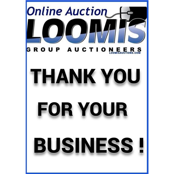 THANK YOU FOR YOUR BUSINESS