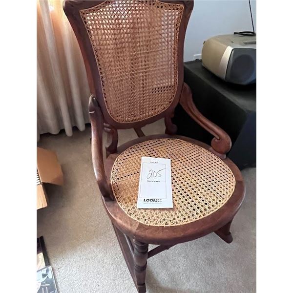 ANTIQUE WALNUT ROCKER