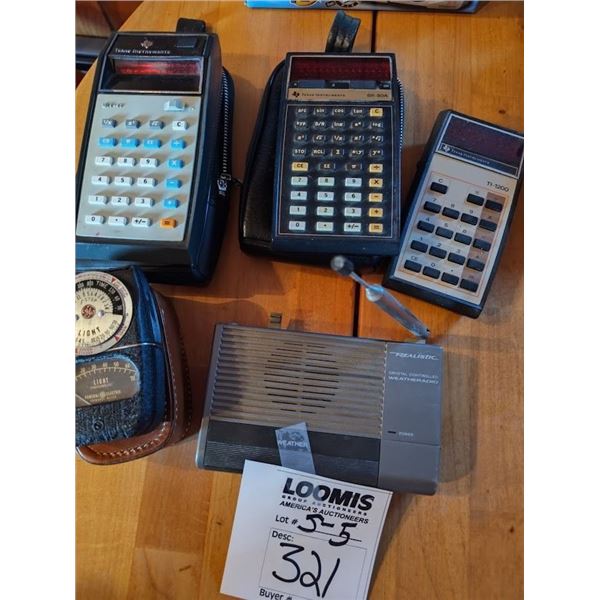 S/5 Vintage Texas Instruments Bundle Lot