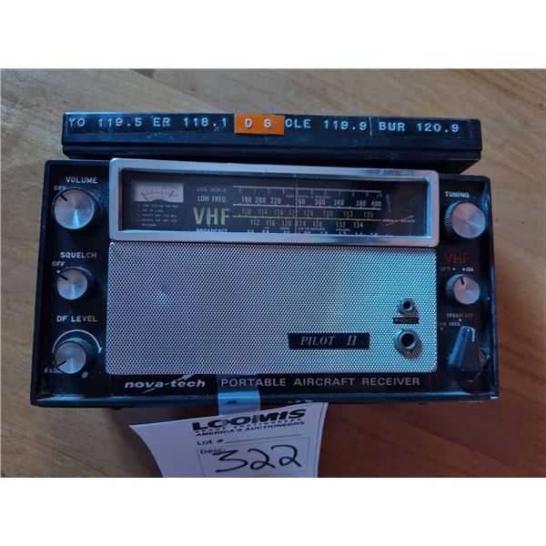 Vintage Pilot II Portable Aircraft Receiver Nova Tech Pilot II