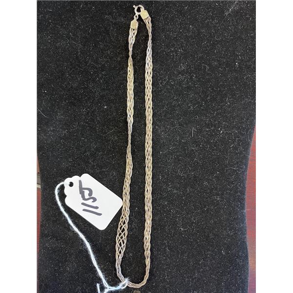 16 Inch diamond Cut Sterling Italian Chain Necklace