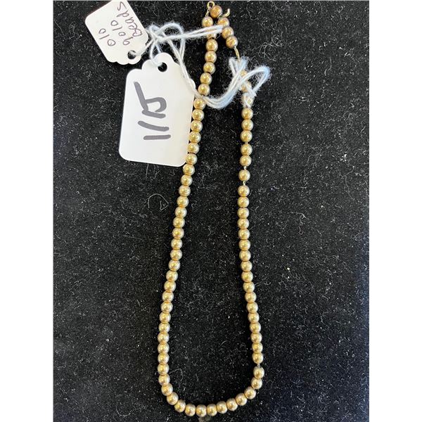 Antique Beaded Gold Necklace