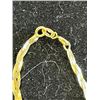 Image 2 : 7 Inch  Italian 14k Gold Twisted Wrist / Ankle Bracelet