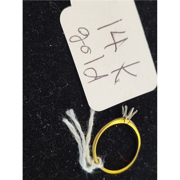14K GOLD RING / NO SETTING