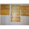 Image 3 : S/7 SHARON PA CENTENNIAL WOODEN NICKEL SOUVENIR CARDS