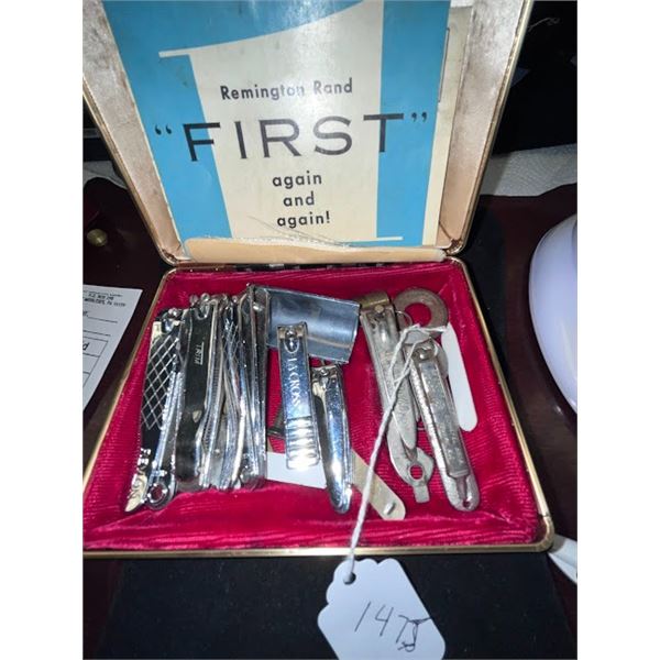 Group Of Asst Stainless Nail Trimmers & other items