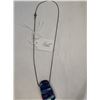 Image 1 : Vintage Silver Necklace with Multi Color Glass Stone