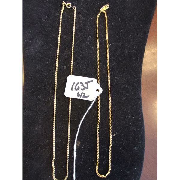 S/2 GOLD (PLATE OR FILLED ) CHAINS