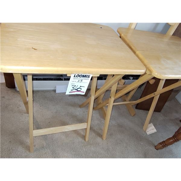 S/3 WOOD COFFEE TABLE SET