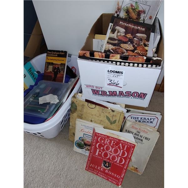 HUGE LOT /BUNDLE OF COOKBOOKS & OTHER ITEMS