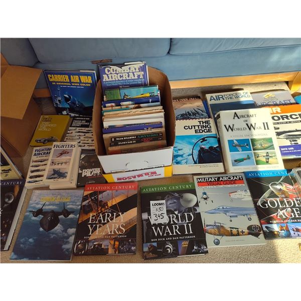 AVATION HARD BACK BOOK COLLECTION (APPRX 50 EXPENSIVE BOOKS)