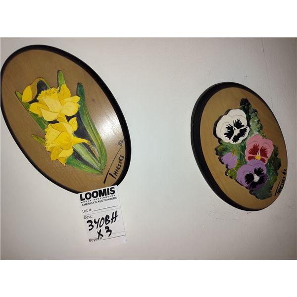 S/3 VINATAGE WALL ART ITEMS