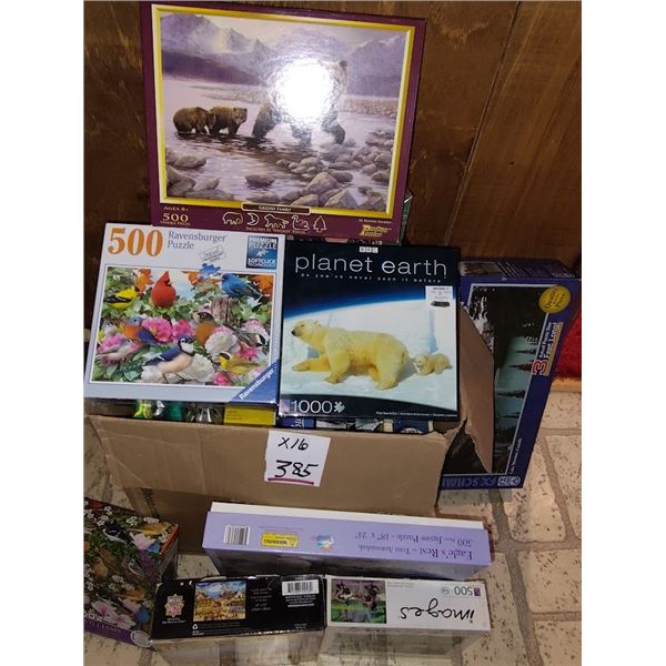 BUNDLE LOT OF APPRX 10 NEW PUZZLES