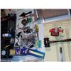 Image 5 : HUGE WORK TABLE LOT OF TOOLS,ELECTRONICS , STATIONARY , ECT