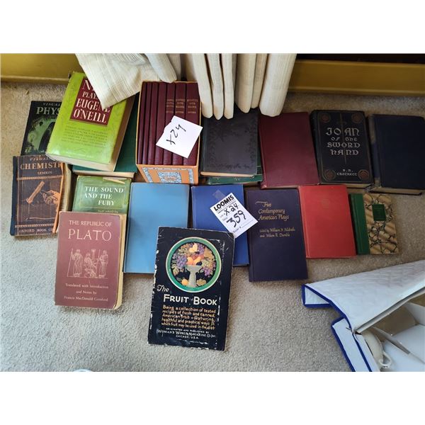 OLD HARD BACK /COVER BOOKS / APPROX 24 PCS
