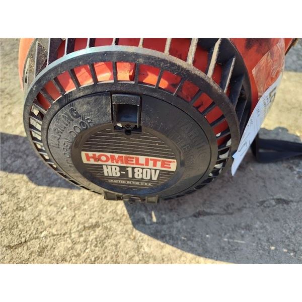HOMELITE HB-180V GAS BLOWER / PULLS FREE