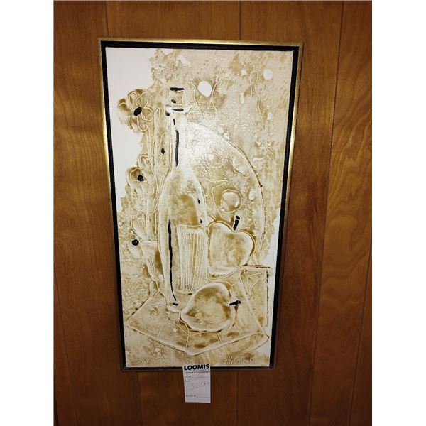 24 " VINTAGE ART DATED AND SIGNED  69