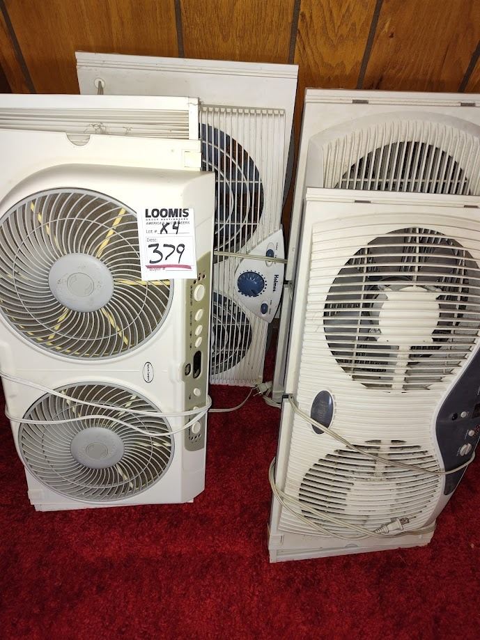 DBL WINDOW FANS X 2 (THEY RUN)