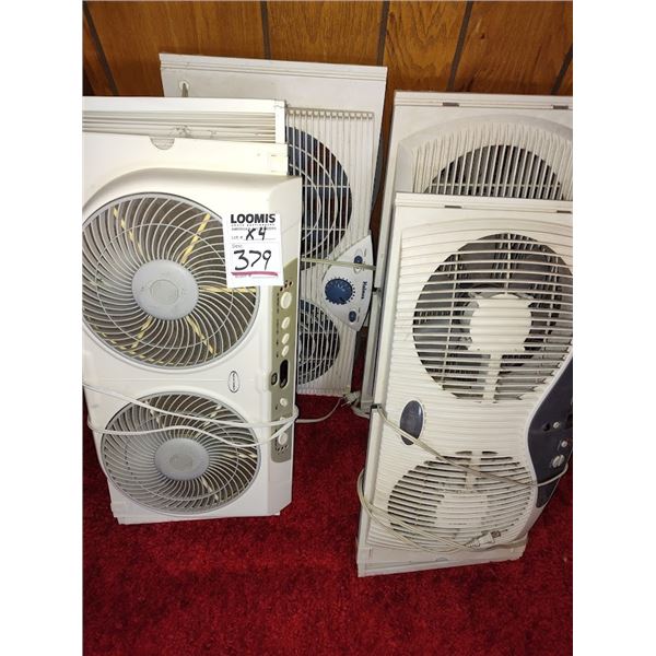 DBL WINDOW FANS X 2 (THEY RUN)