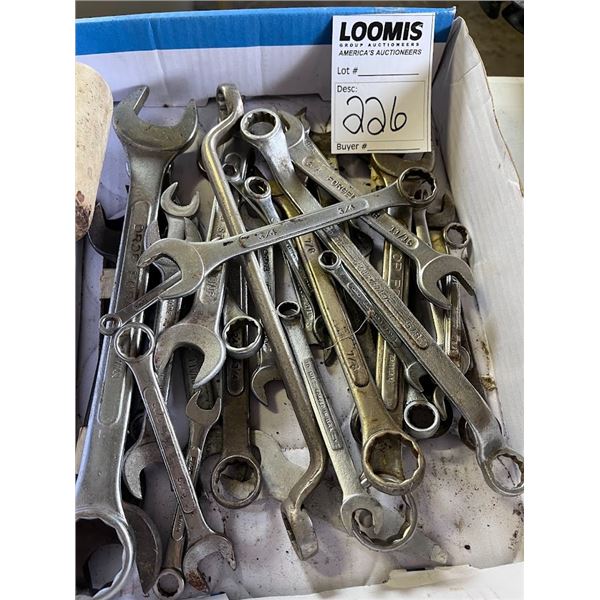 Bundle lot of open/box wrenches