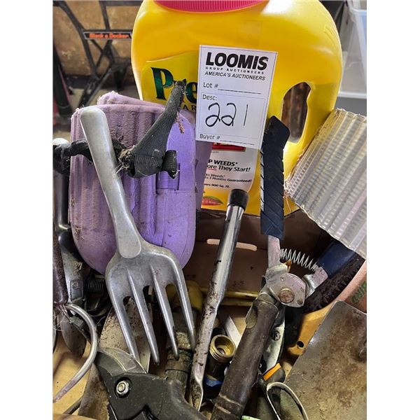 LOT OF GARDEN TOOLS & OTHER
