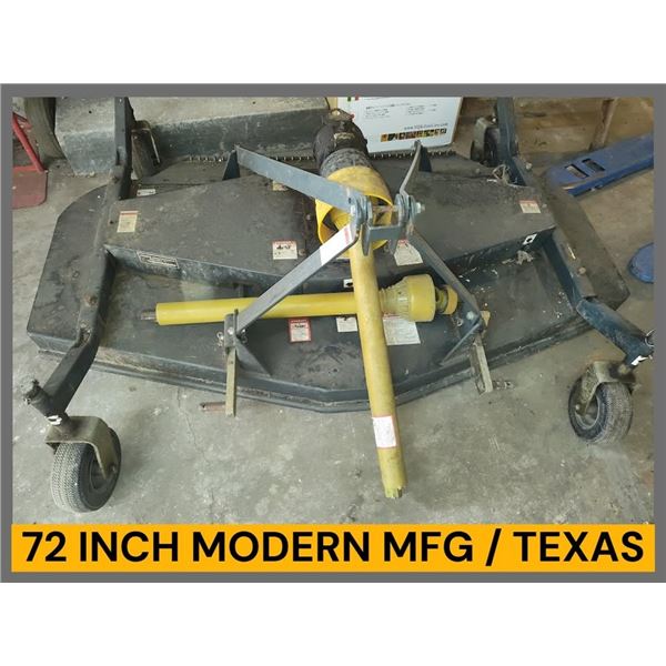 MODERN MFG BEAUMONT TX  72 INCH 3 POINT FINISHING MOWER
