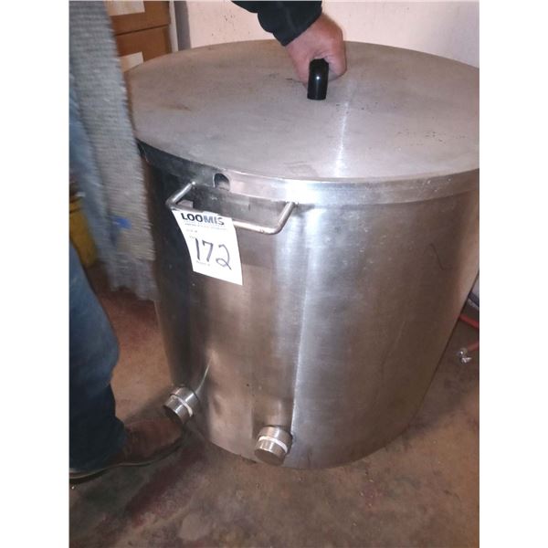 30 GALLON WATER STEAMED JACKETED S.S. VAT W COVER / NEW $3000.00
