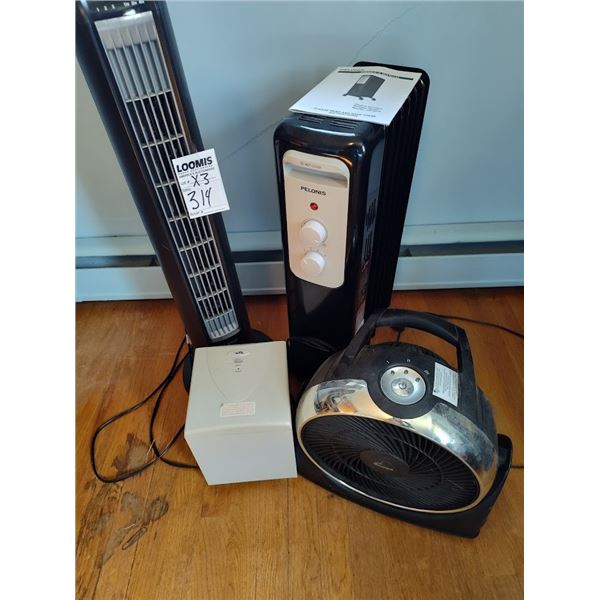S/ 4 FANS , HEATER, SPEAKER