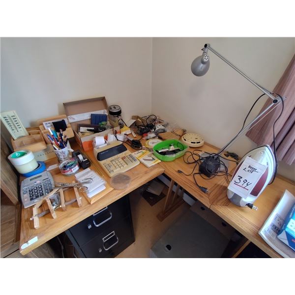 Bundle lot of stationary items , tools, iron, big lot !