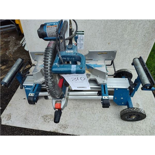 HERCULES 12" PORTABLE AT SITE ROLLING DOUBLE BEVEL SLIDING COMPOUND MITER SAW