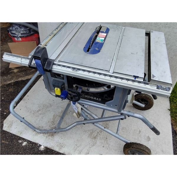 Kobalt  Job Site 10 Inch Table Saw / Runs