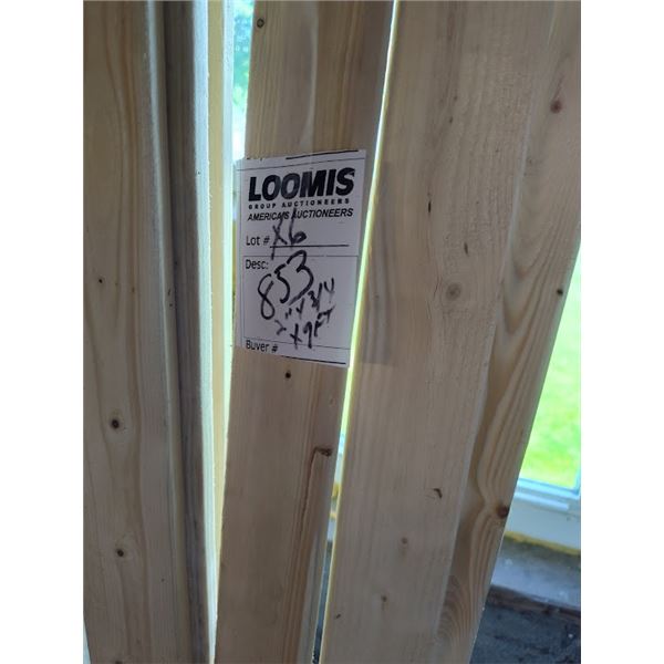 6 NEW LUMBER STOCK 2" BY 3/4" BY 9 FT"