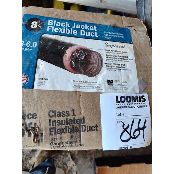NEW 25 FT BLACK JACKET FLEXIBLE DUCT