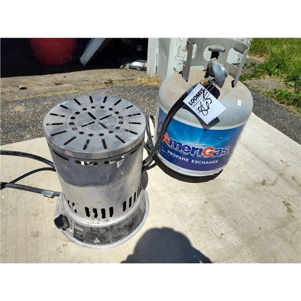 PROPANE HEATER WITH BOTTLE OF PROPANE