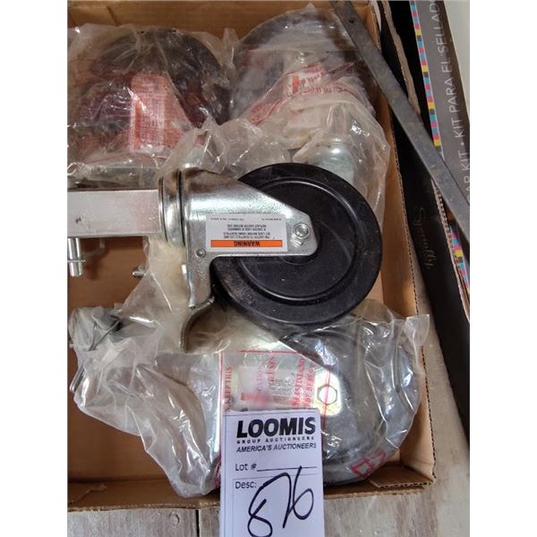 NEW SET OF 4 4" H.D. CASTER WHEELS
