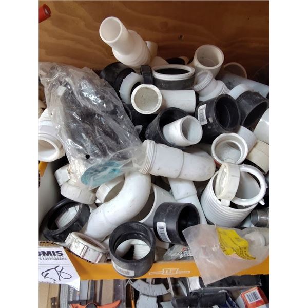 FLAT OF NEW PVC FITTINGS
