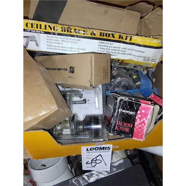 LARGE LOT OF NEW DOOR LOCKS AND HANDLES