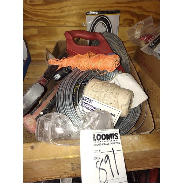 FLAT OF HAND TOOLS AND EYE WEAR