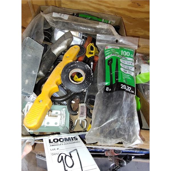 ASSORTED LOT OF TOOLS AND ZIP TIES