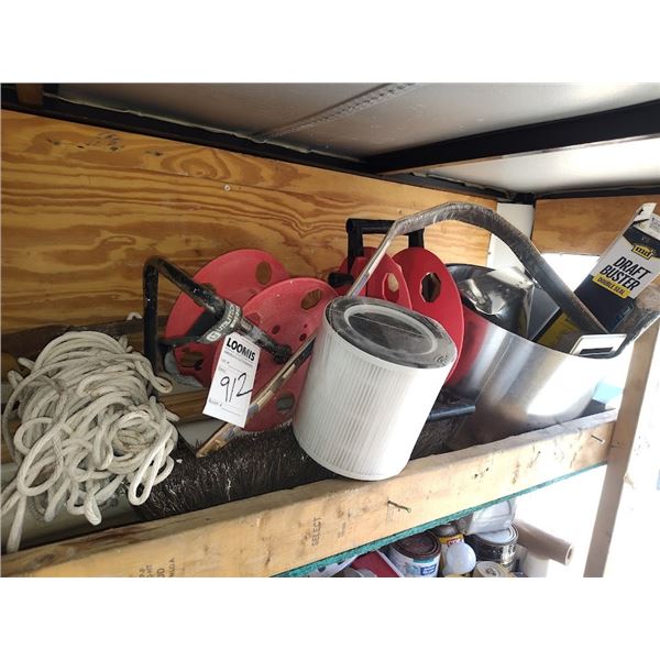 ASSORTED LOT OF SUPPLIES AND REELS