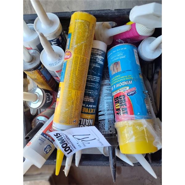 CRATE OF CAULKING AND OTHER PRODUCTS